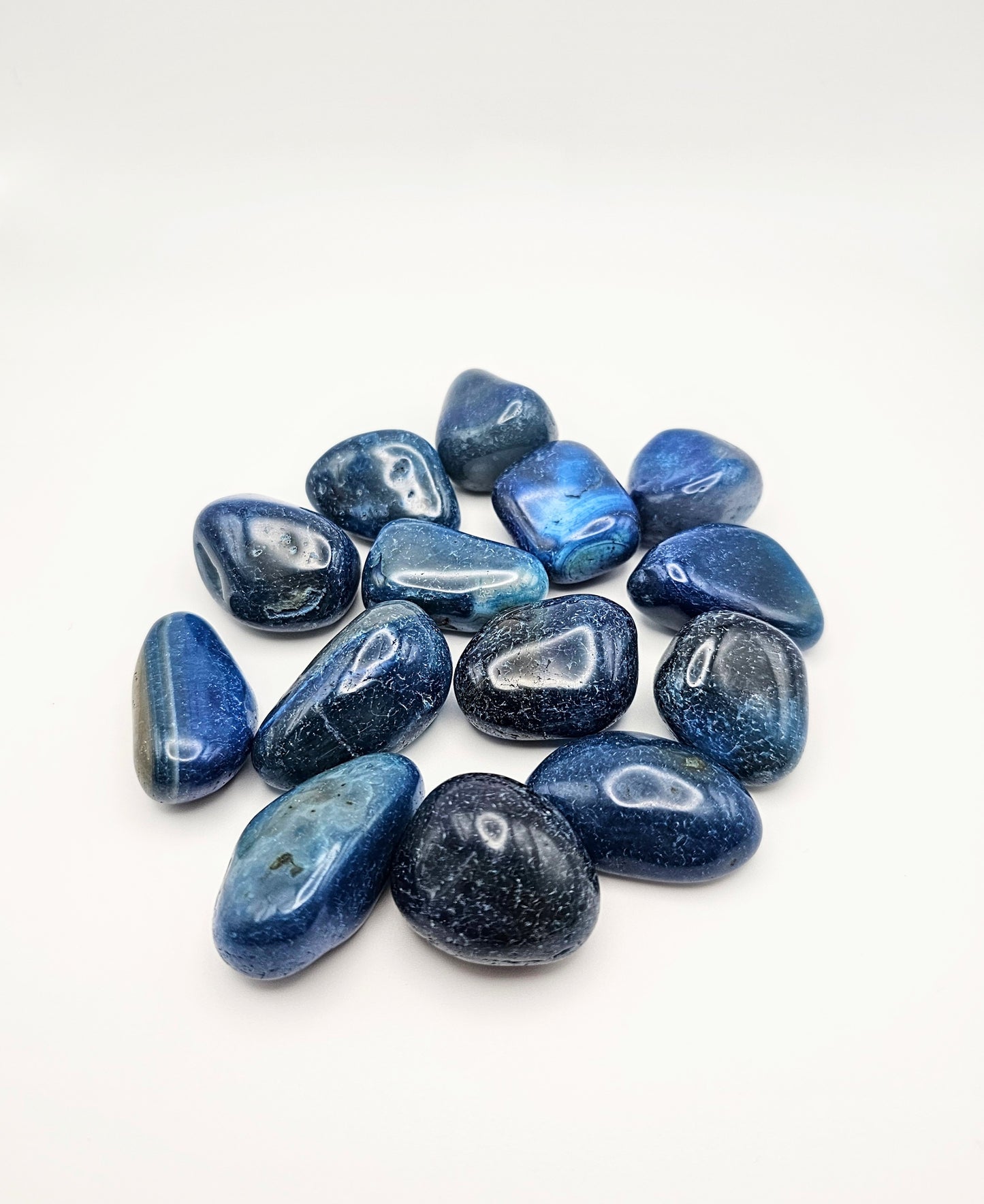 Agate Bleu Polie