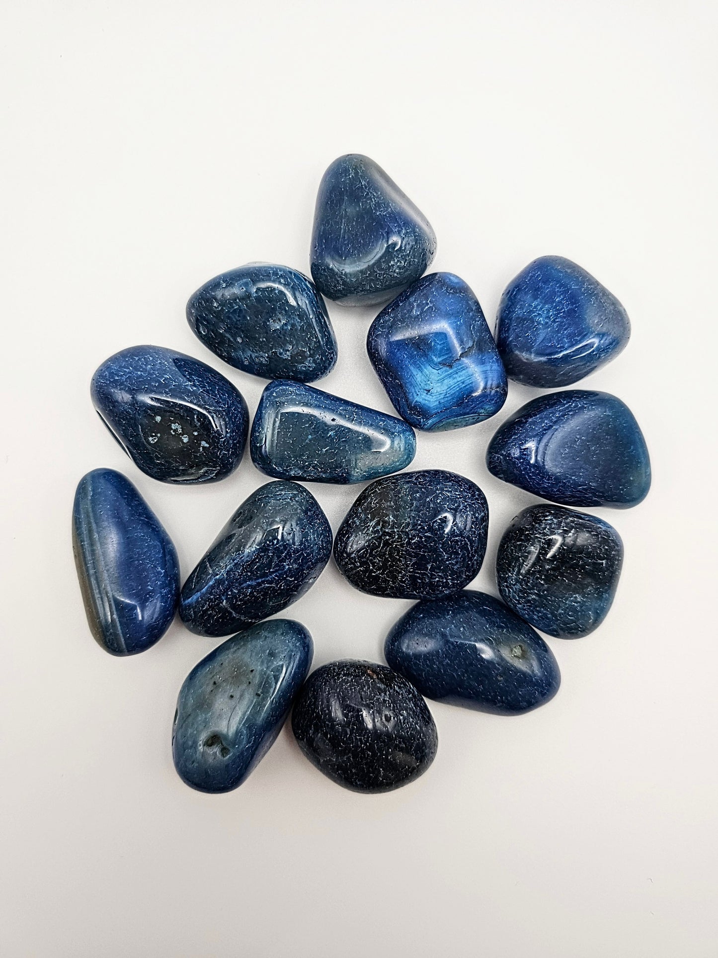 Agate Bleu Polie