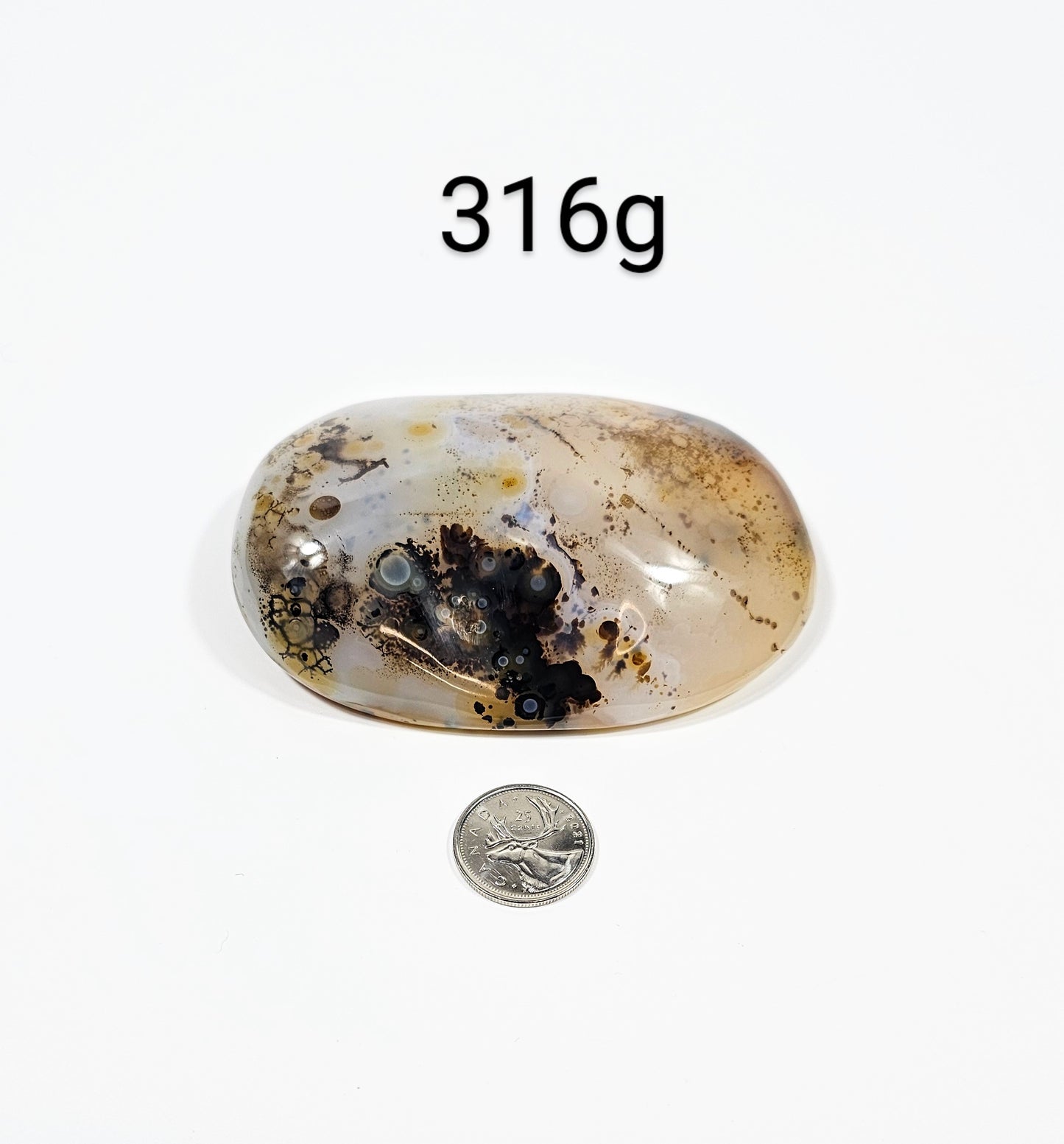 Agate Dendritique Polie