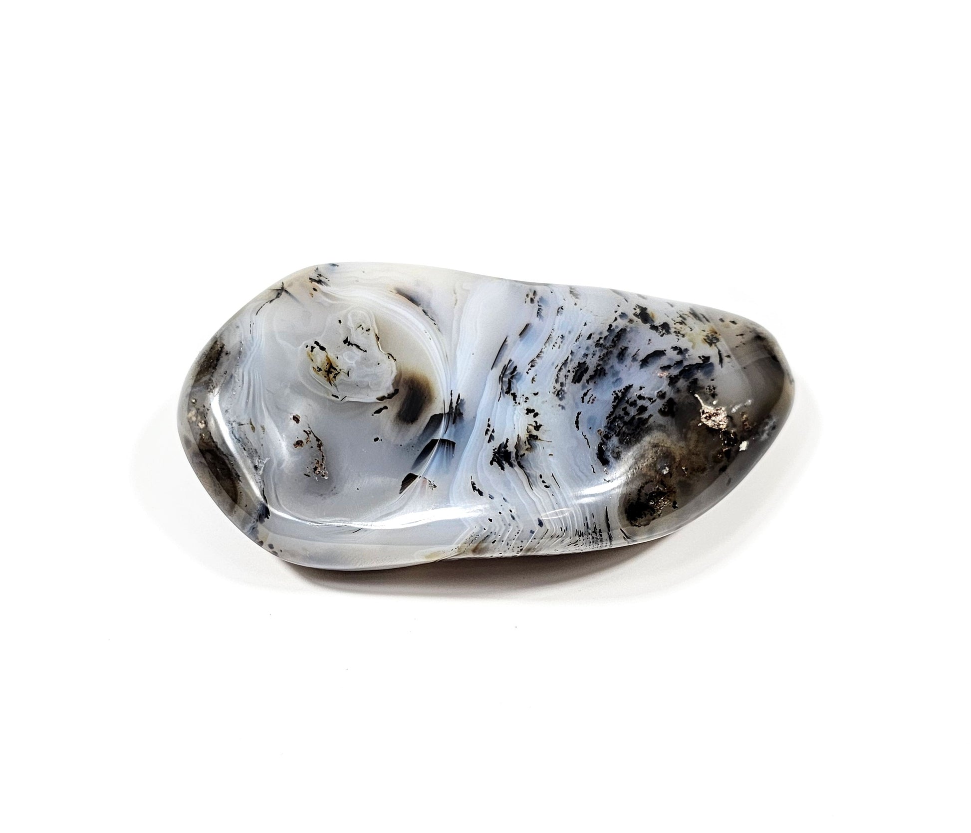 Agate Dendritique Polie