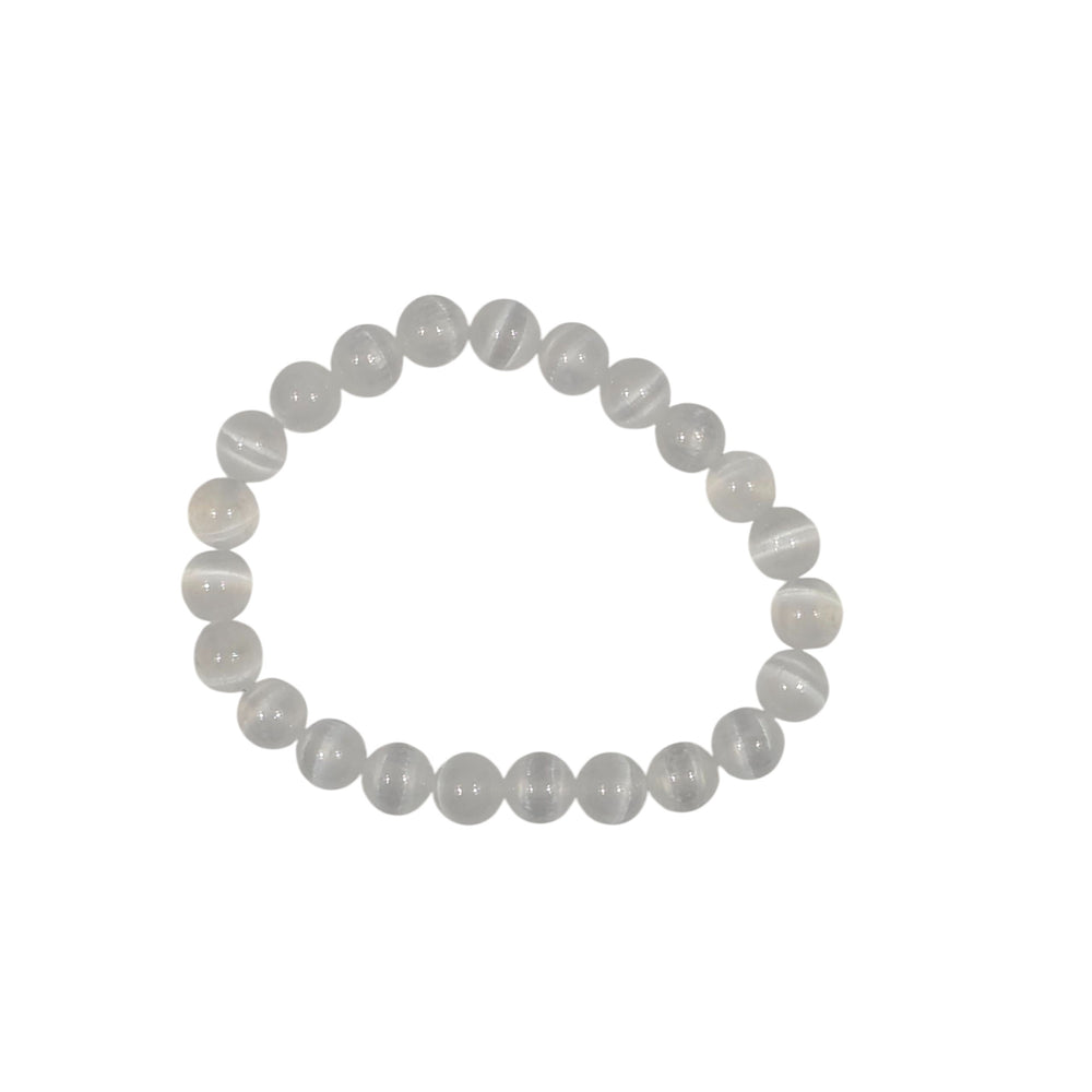 Bracelet en Sélénite Naturelle Polie