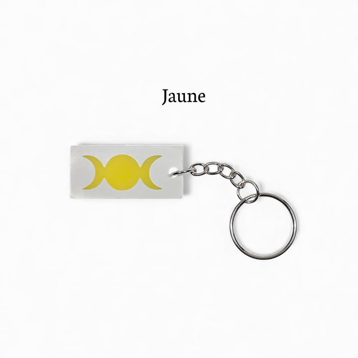 Porte-clés Trois Lunes – Phosphorescent